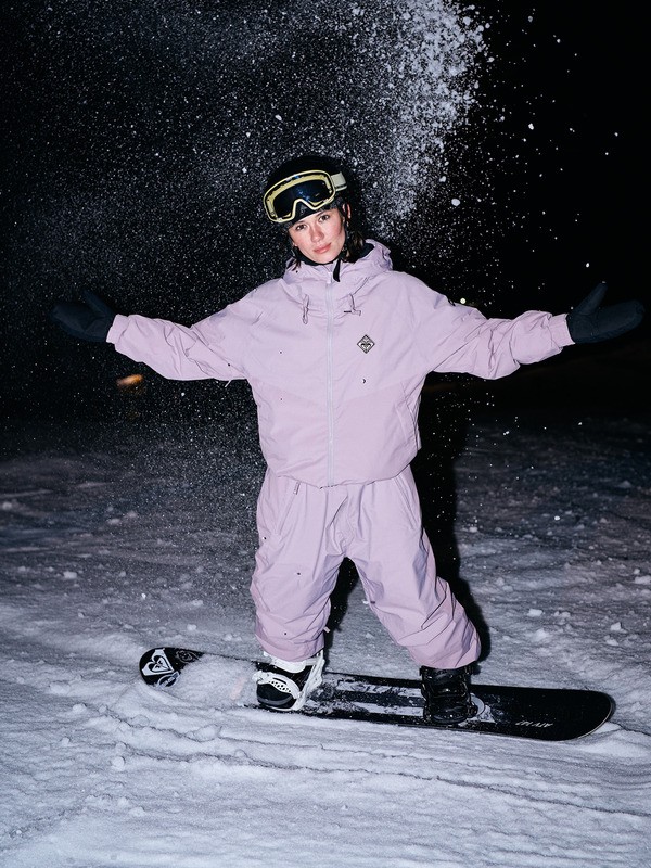 0 Steeply 10K - Technische Snowbroek voor Dames Purple ERJTP03294 Roxy