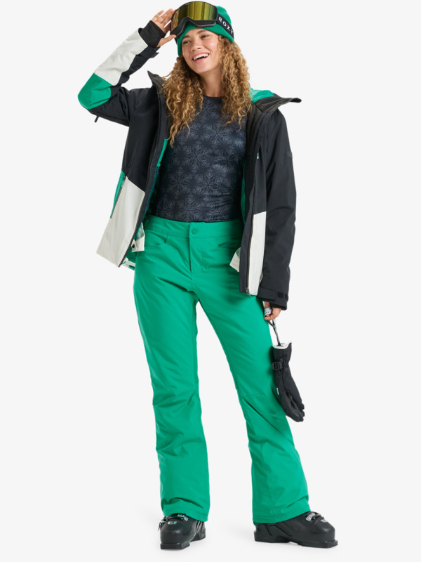 2 Backyard - Technical Snow Pants for Women Green ERJTP03299 Roxy