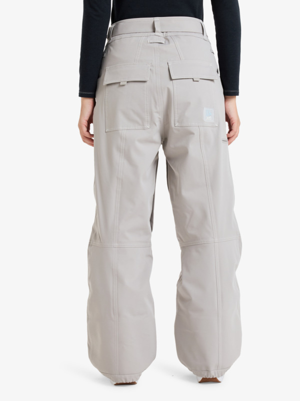 3 Chloe Kim - Pantalón técnico de snow para mujer Gris ERJTP03300 Roxy