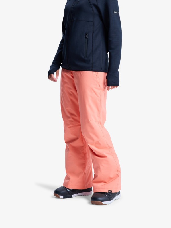 1 Snowy Crest - Technical Snow Pants for Women Orange ERJTP03301 Roxy