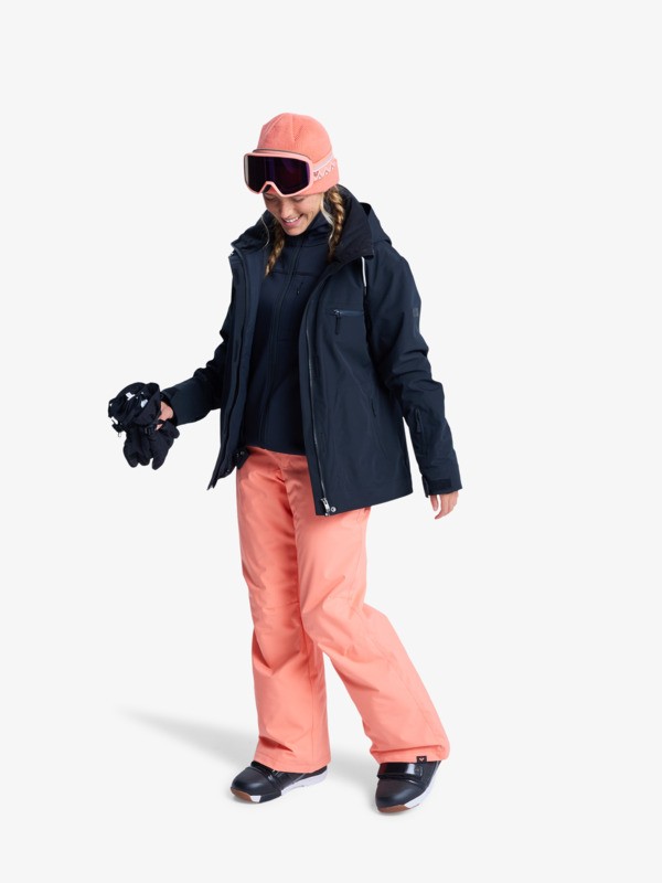 2 Snowy Crest - Technical Snow Pants for Women Orange ERJTP03301 Roxy