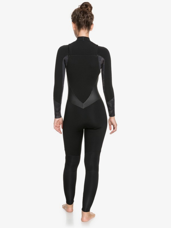 7 3/2mm Satin - Chest Zip Wetsuit for Women Black ERJW103037 Roxy