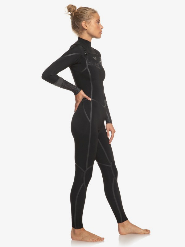 4/3mm Syncro Plus - Chest Zip Wetsuit for Women | Roxy