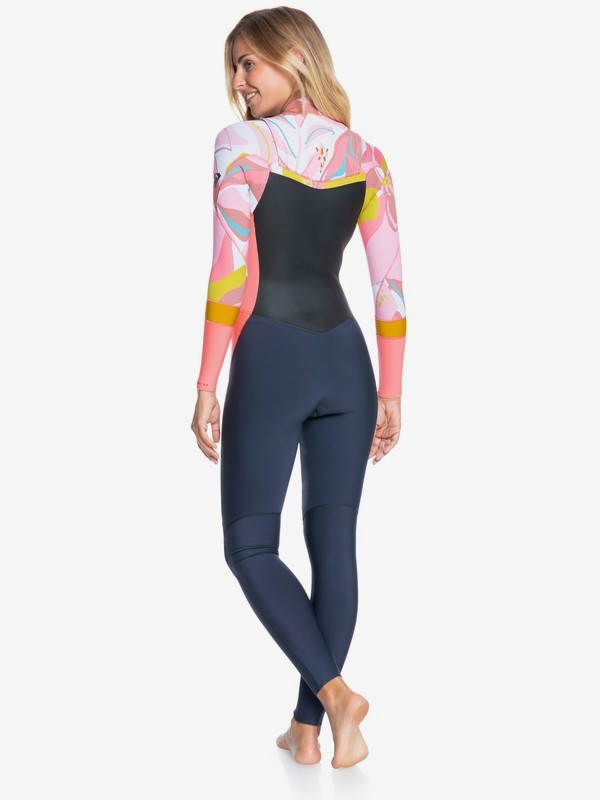 4 5/4/3mm Syncro GBS - Traje de Surf con Cremallera en el Pecho para Mujer Gris ERJW103083 Roxy