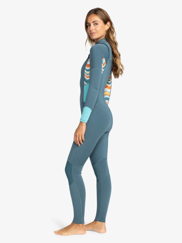 1 5/4/3mm Swell Series - Chest Zip Wetsuit for Women Blue ERJW103128 Roxy