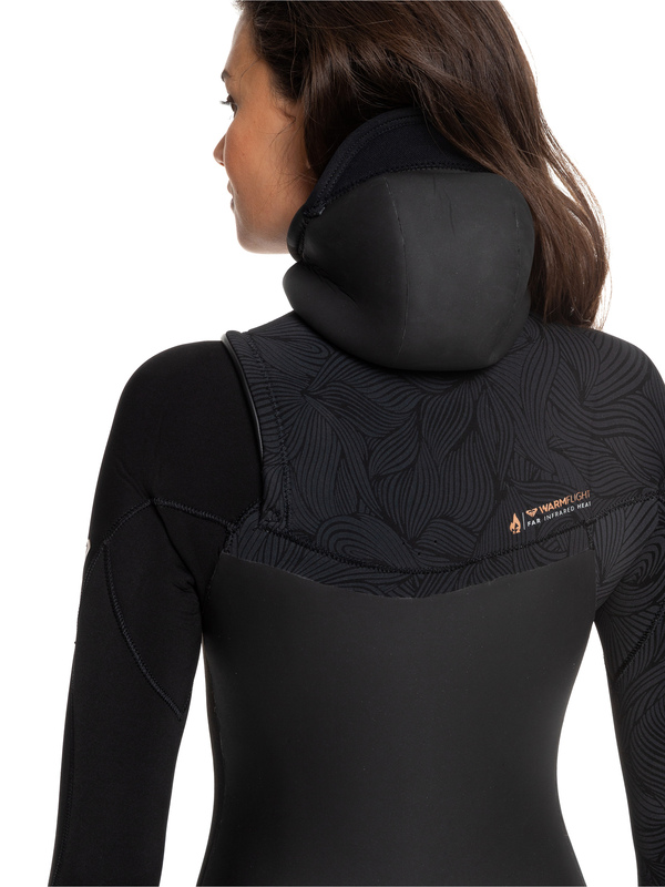 2 5/4/3mm Performance - Traje de surf con cremallera en el pecho y capucha para Mujer Negro ERJW203003 Roxy