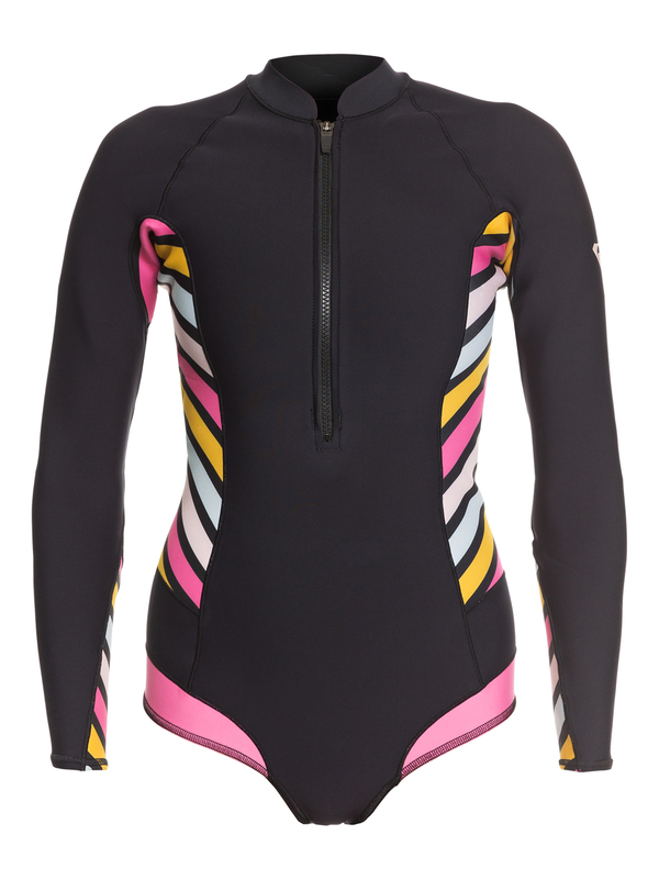 1 1mm POP Surf - Traje de Surf de Primavera con Manga Larga de Cobertura Reducida para Mujer Negro ERJW403021 Roxy