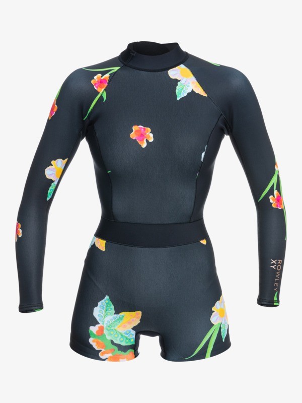 13 1.5mm ROWLEY X ROXY - Springsuit Back Zip pour Femme Noir ERJW403037 Roxy
