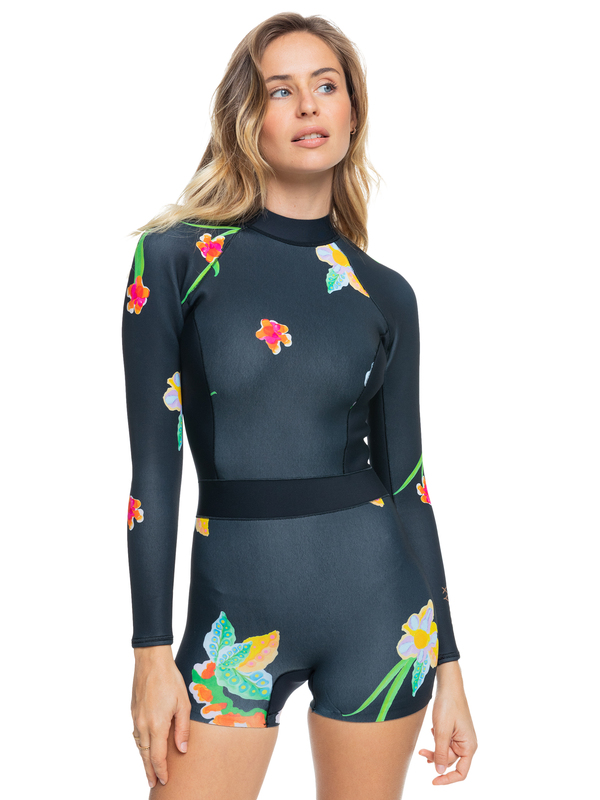 7 1.5mm ROWLEY X ROXY - Springsuit Back Zip pour Femme Noir ERJW403037 Roxy