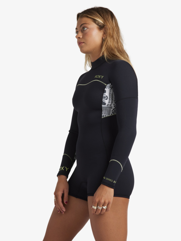 7 2mm Swell Series - Traje de Surf de Primavera con Manga Larga para Mujer Blanco ERJW403054 Roxy