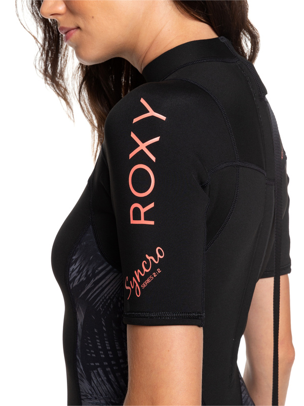 4 2/2mm Syncro Series - Springsuit à manches courtes avec zip dans le dos pour Femme Multi ERJW503007 Roxy