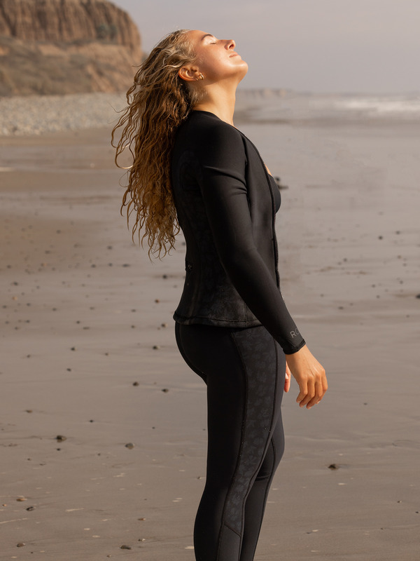 1 1.0 SWELL SERIES JKT ZIP QLOCK Negro ERJW803030 Roxy