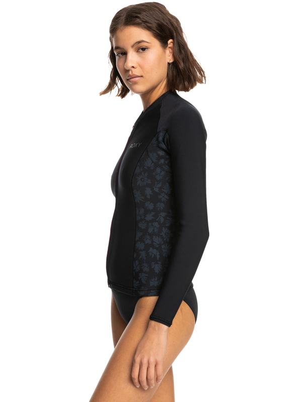 7 1.0 SWELL SERIES JKT ZIP QLOCK Negro ERJW803030 Roxy