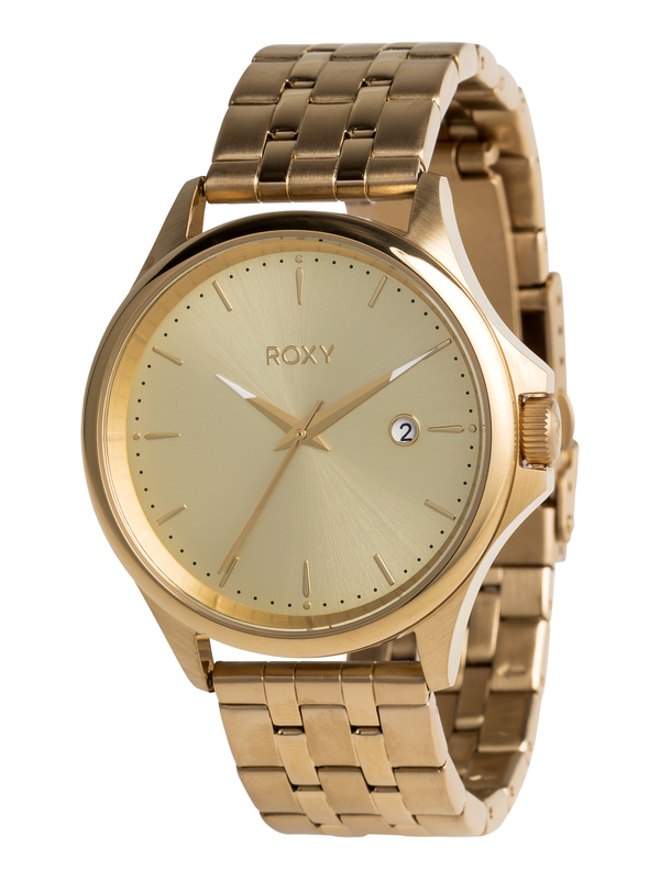 0 Messenger Metal - Analoge Uhr für Frauen Gelb ERJWA03023 Roxy