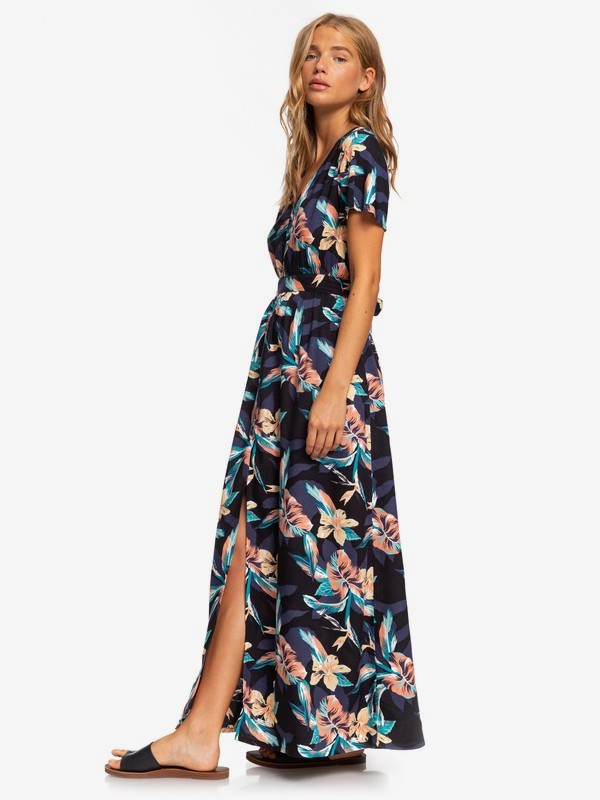 A Night To Remember Short Sleeve Maxi Dress for Women Roxy