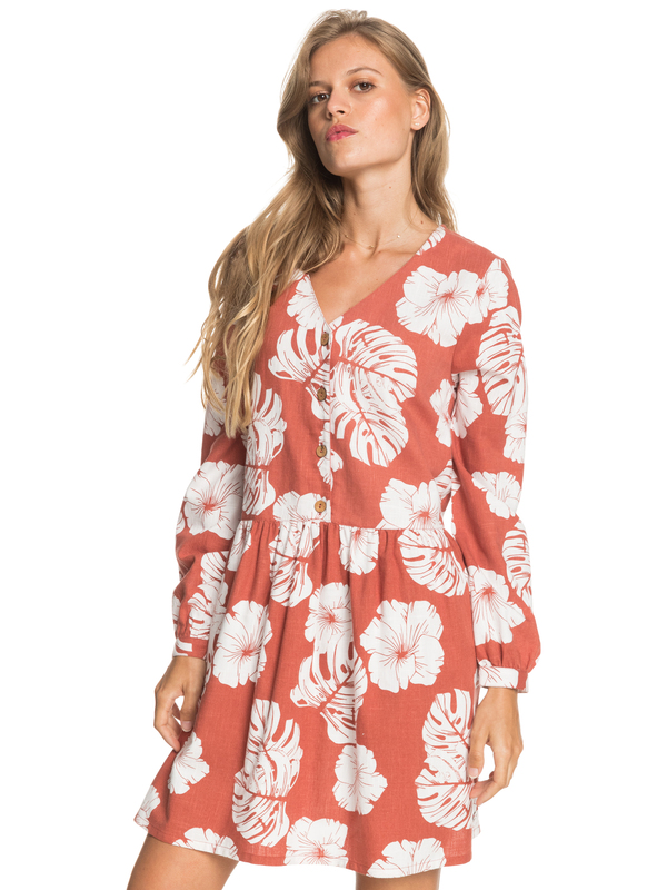 1 Wake Up Darling - Short Long Sleeve Dress for Women  ERJWD03537 Roxy