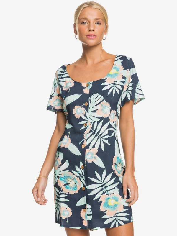 0 All Eyes On Love - Robe manches courtes pour Femme  ERJWD03576 Roxy