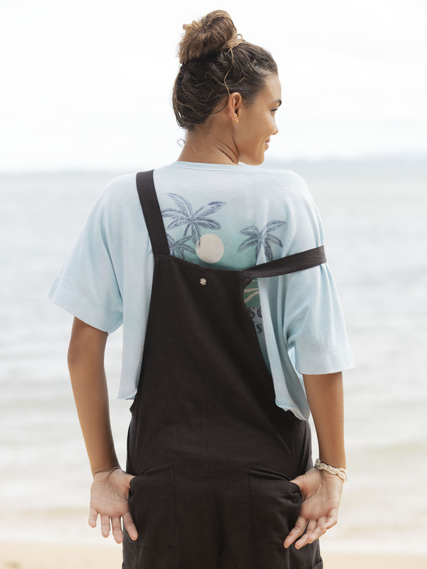 1 Back To Goodbye - Short Dungarees for Women  ERJWD03617 Roxy