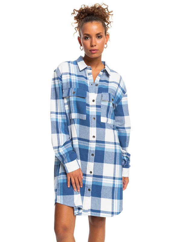 Running Seasons Long Sleeve Shirt Dress for Women Roxy