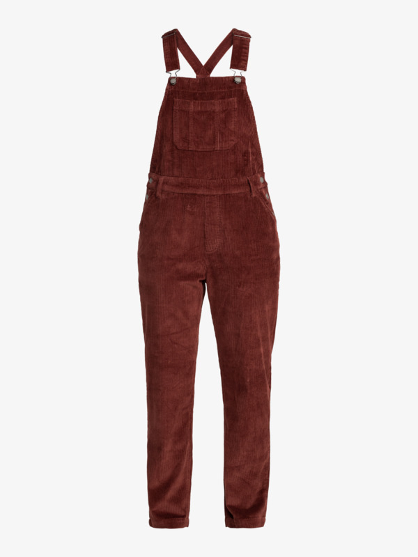 10 Eternal Change - Corduroy Dungarees for Women Red ERJWD03744 Roxy