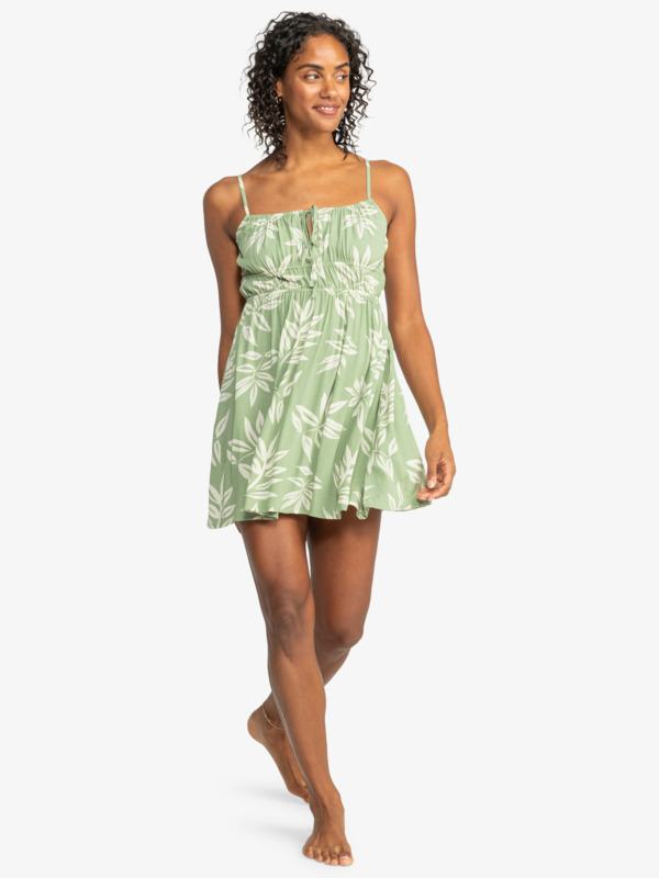 7 La Vida  - Vestido mini para Mulher Verde ERJWD03813 Roxy