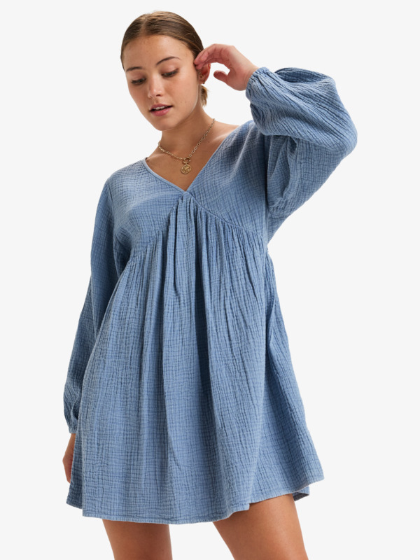 0 Easy Streets - Robe courte pour Femme Bleu ERJWD03827 Roxy