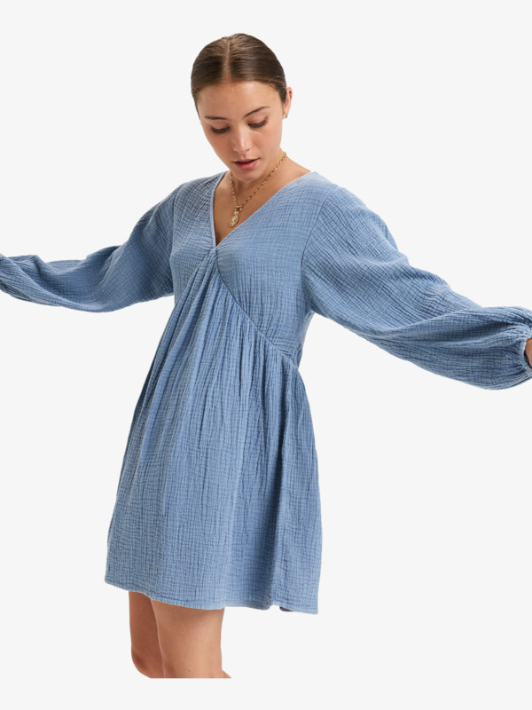 1 Easy Streets - Robe courte pour Femme Bleu ERJWD03827 Roxy