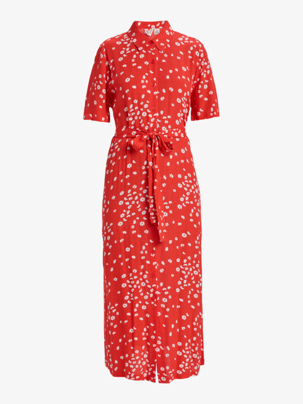 9 Island Escape - Robe midi pour Femme Rouge ERJWD03865 Roxy