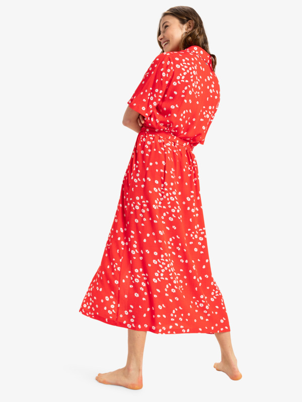 8 Island Escape - Robe midi pour Femme Rouge ERJWD03865 Roxy