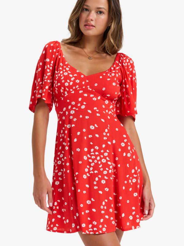 0 Mercado - Robe courte pour Femme Rouge ERJWD03880 Roxy