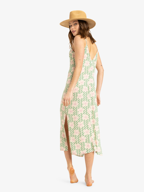 7 Stay Sunny - Robe midi pour Femme Vert ERJWD03882 Roxy