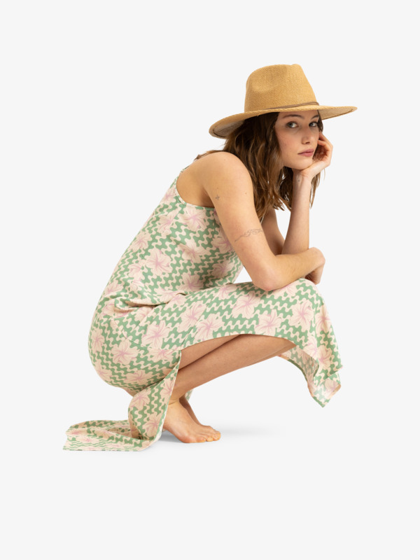 6 Stay Sunny - Robe midi pour Femme Vert ERJWD03882 Roxy