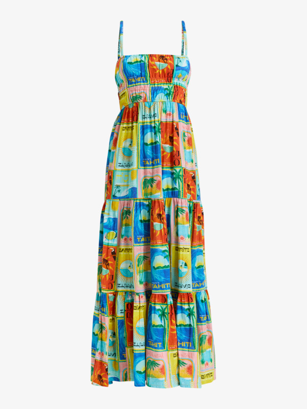 5 Atlas Sunshine Coastline - Midikleid für Frauen Blau ERJWD03892 Roxy
