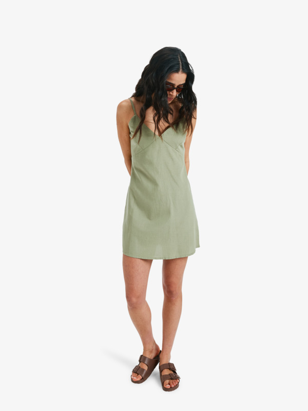 1 Santorini - Slip Dress for Women Green ERJWD03933 Roxy