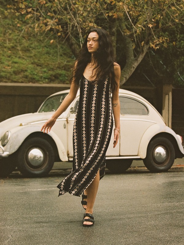 0 Sunhaze Spell Midi Black ERJWD03970 Roxy