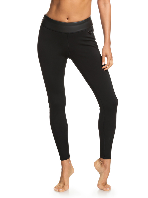 1 1mm Satin - Neoprene Surf Leggings for Women Black ERJWH03017 Roxy