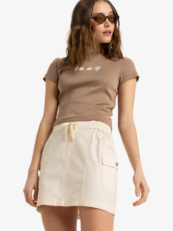 0 Surfing Horizon - Minifalda para Mujer Beige ERJWK03177 Roxy