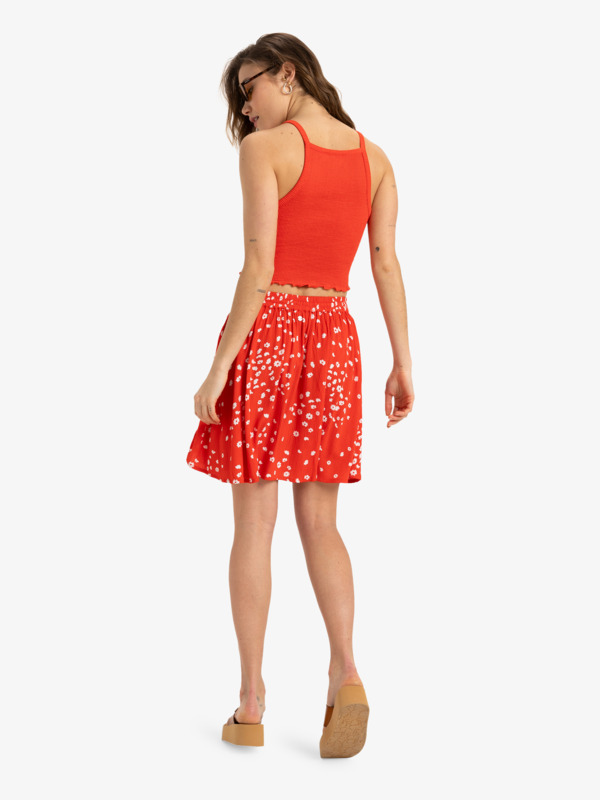 4 Flowing Love - Minifalda para Mujer Rojo ERJWK03182 Roxy