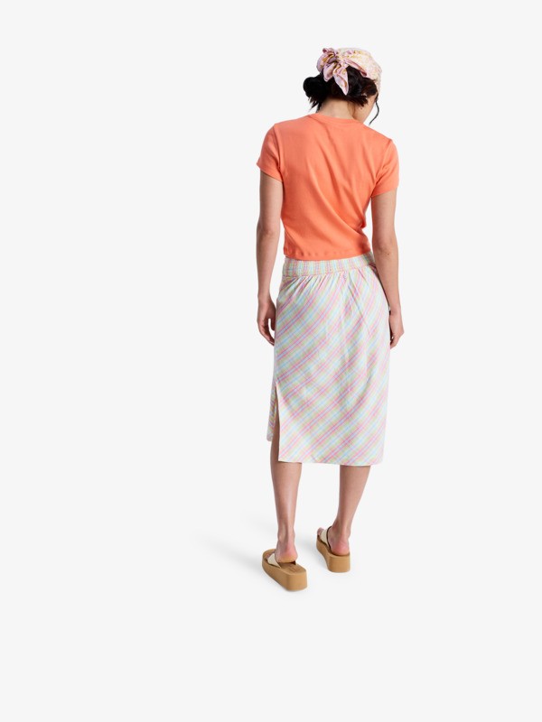 4 Summer Delight - Midi Slip Skirt for Women Hvid ERJWK03199 Roxy