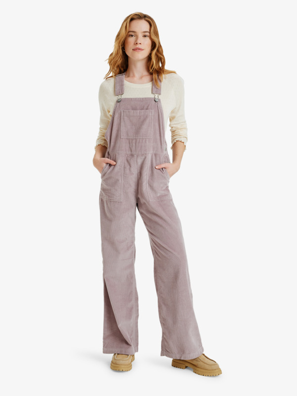6 Trailblazer Overall - Cotton Corduroy Dungarees for Women Purple ERJWO03022 Roxy