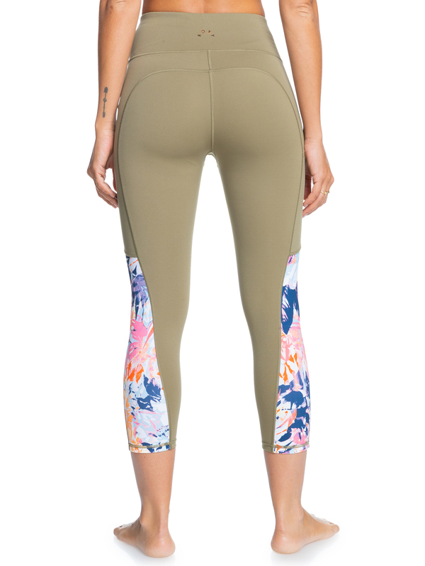 3 Runway Circle - Technical Capri Leggings for Women  ERJWP03036 Roxy