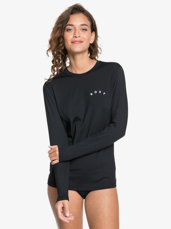 0 Enjoy Waves - Langärmliges Surf-T-Shirt mit UPF 50 für Frauen Schwarz ERJWR03368 Roxy