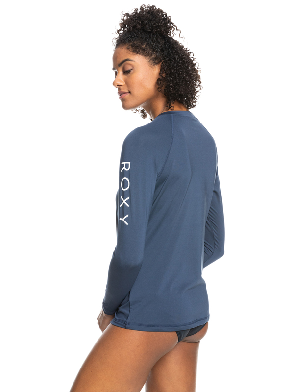 Lycra Manches Longues Femme Roxy - Polyester Recyclé - UPF 50 - Coupe Ajustée - Imprimé Manches