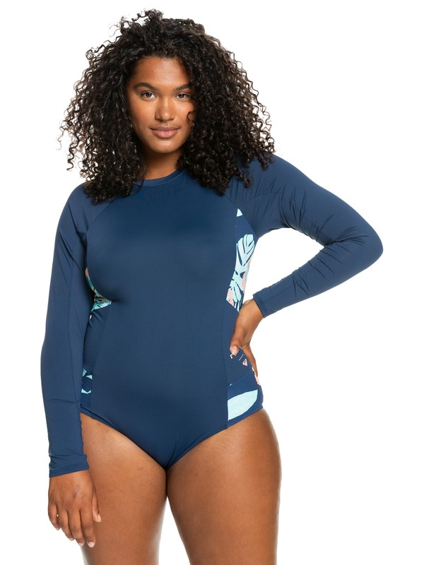 Onesie Long Sleeve UPF 50 One Piece Swimsuit for Women Roxy