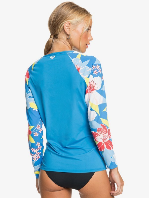2 Fashion - Long Sleeve UPF 50 Rash Vest for Women Blue ERJWR03507 Roxy