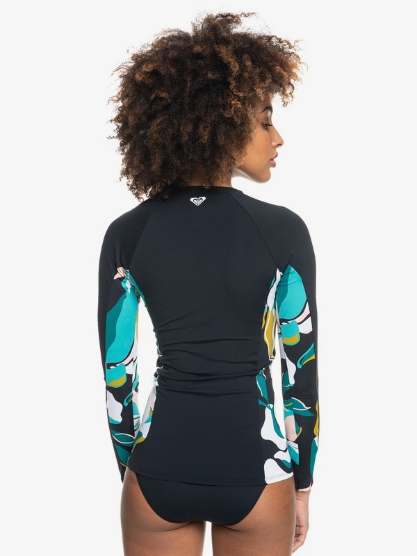 3 Beach Classics - Rash Vest met Rits en UPF 50 voor Dames  ERJWR03532 Roxy