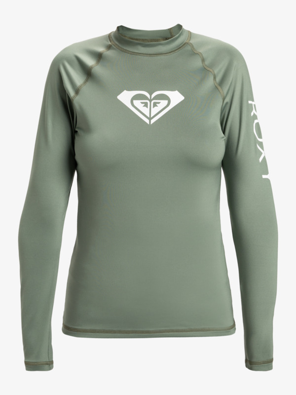 5 Whole Hearted - Rash Vest met Lange Mouwen en UPF 50 voor Dames Green ERJWR03547 Roxy