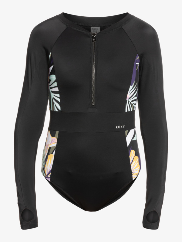 5 ROXY Active - Long Sleeve One-Piece Rashguard for Women  ERJWR03594 Roxy