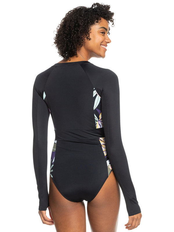 4 ROXY Active - Long Sleeve One-Piece Rashguard for Women  ERJWR03594 Roxy