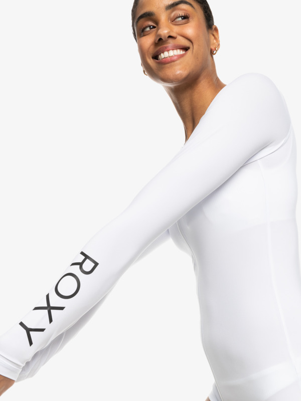 1 New Essentials - Lycra manches longues zippé pour Femme Blanc ERJWR03696 Roxy